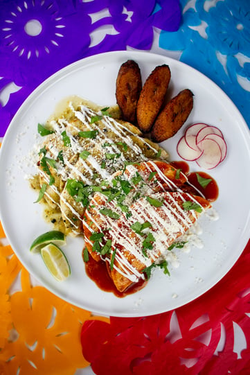 Entomatadas de Pollo with Sweet Plantain Slices (4 of 4)