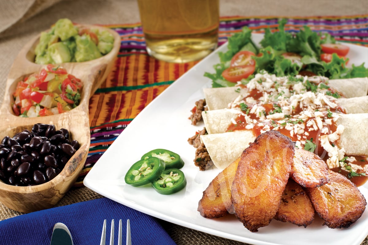 MIC Food® Mexican Enchiladas with Ripe Plantain Slices