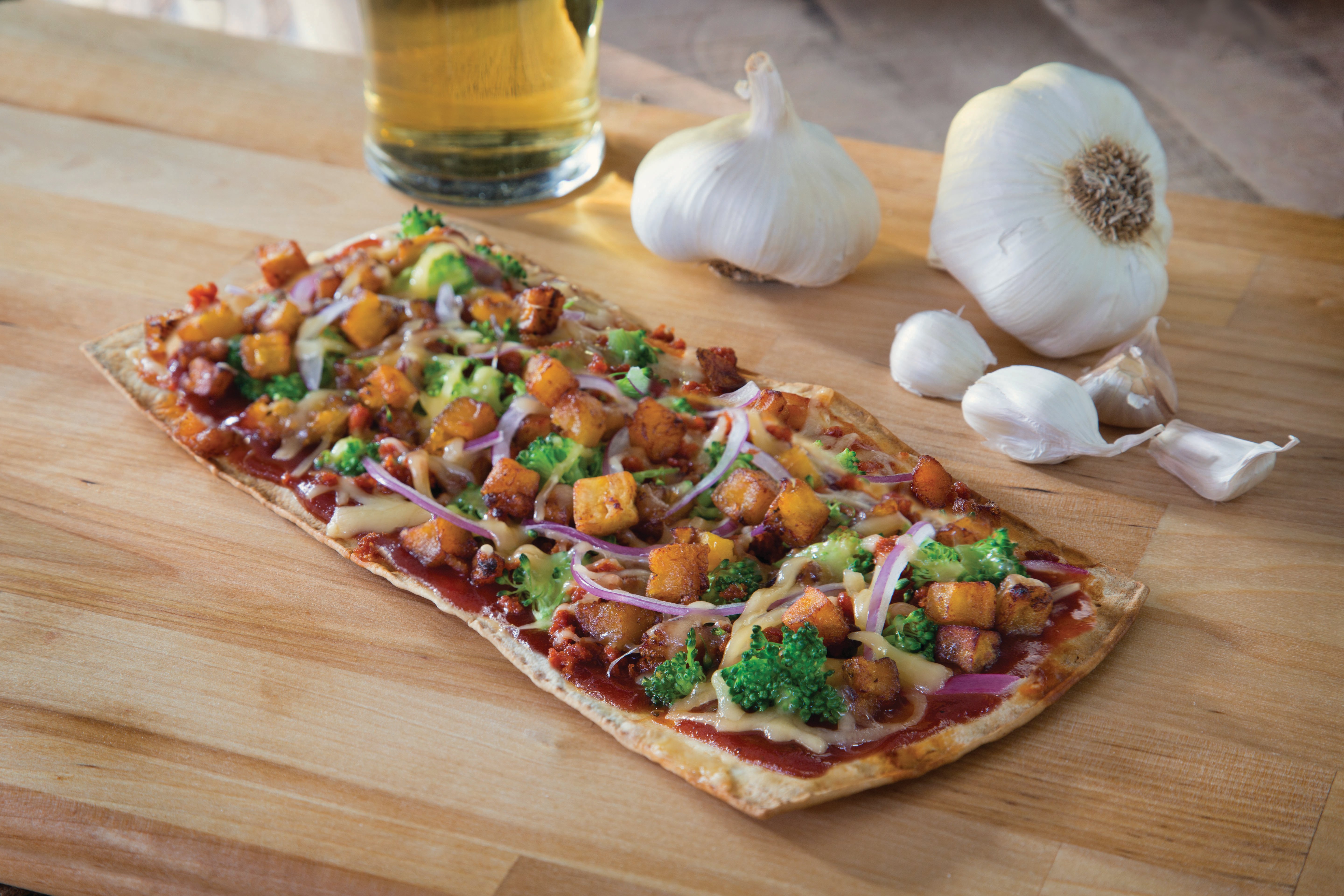 Plantain Tibits and Chorizo Pizza H